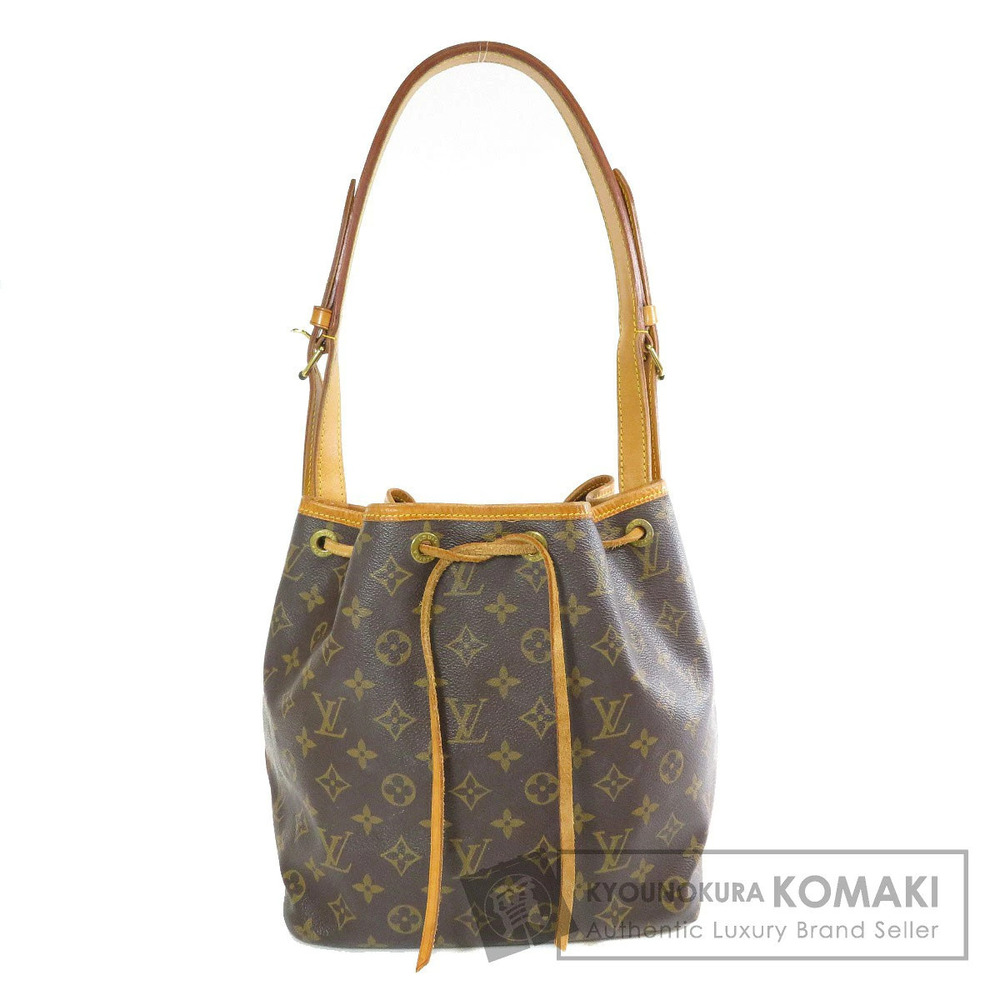 Louis Vuitton Monogram Canvas Shoulder Bag Brown